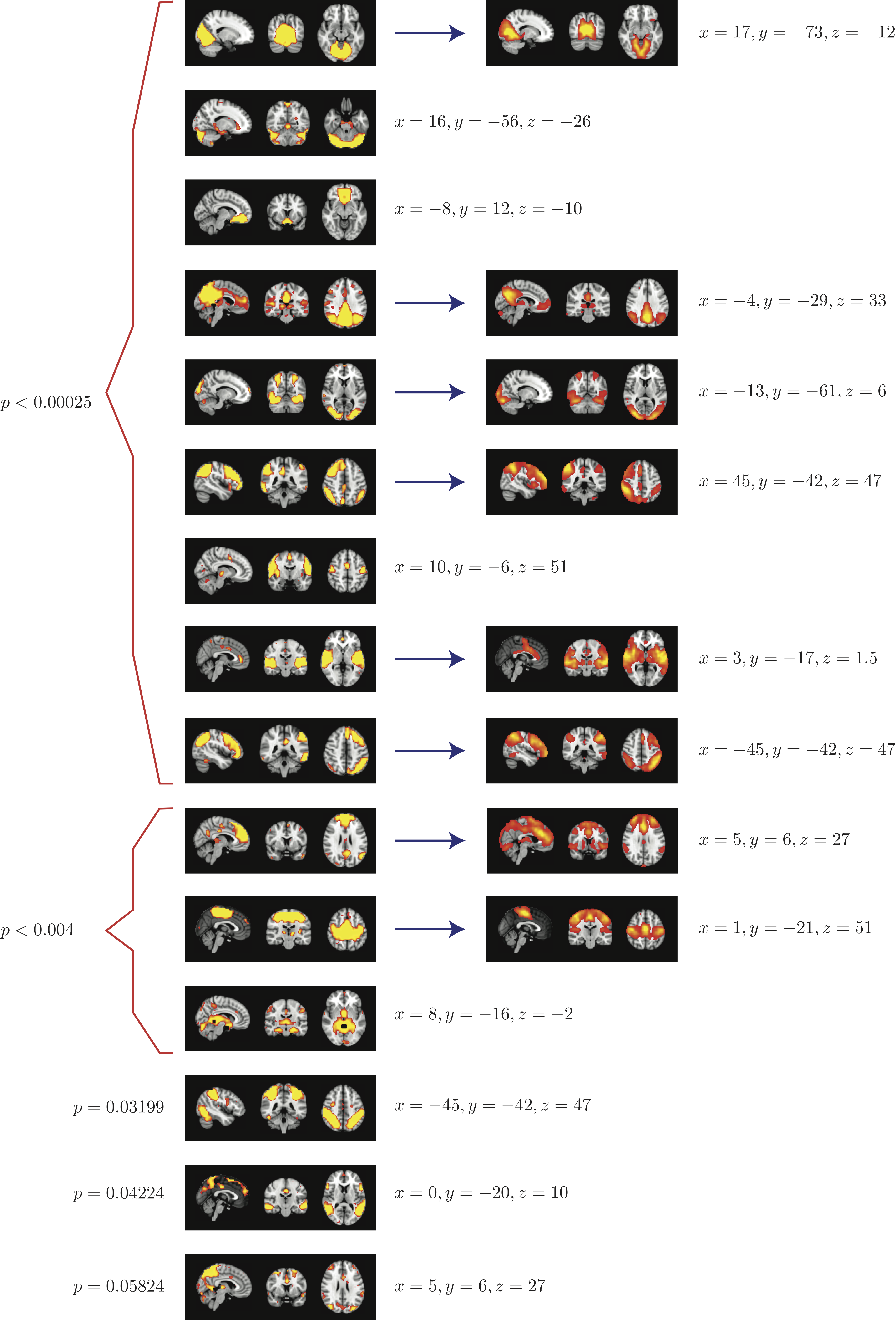 Top 15 high reproducibility maps