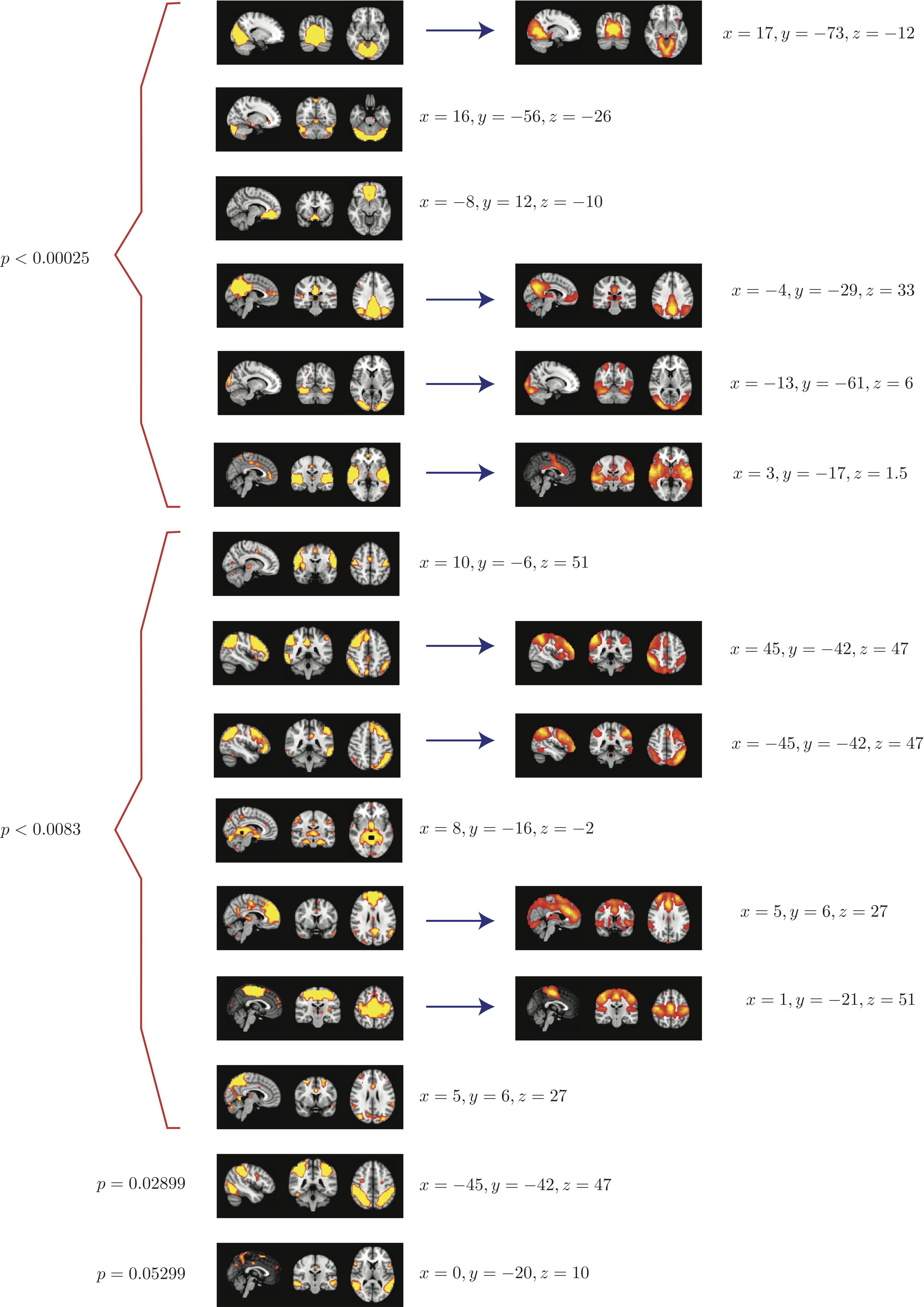 Top 15 high reproducibility maps